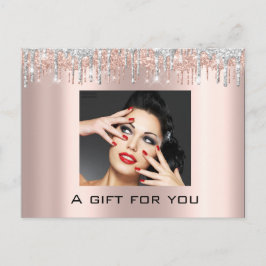 Gift Certificate Helgdagars Beauty Ro Makeup Silve Vykort