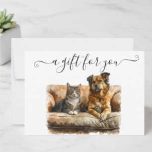 Gift Certificate Hund Cat Pet Sitta Walking