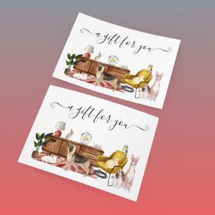 Gift Certificate Hund Cat Pet Sitta Walking