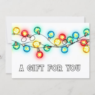 Gift Certificate jul Helgdag Sting Ljus