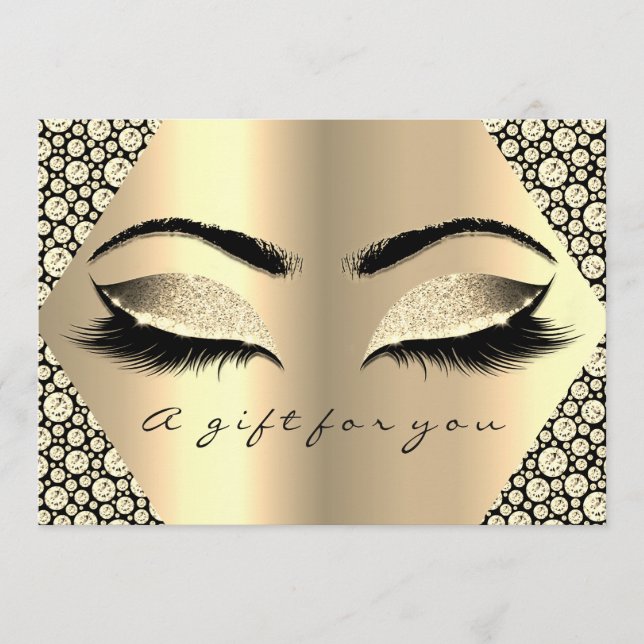 Gift Certificate Lash Black Diamond Beauty Makeup (Framsida)