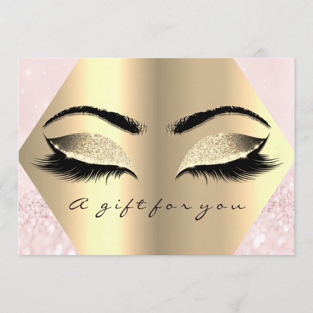 Gift Certificate Lash Rosa Diamond Beauty Makeup (Framsida)