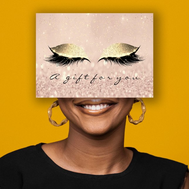 Gift Certificate Makeup Artist Guld Lash Beauty (Gift Certificate Makeup Artist Gold Lash Beauty)