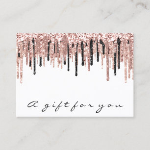 Gift Certificate Makeup Eyelash Hair Nagel White Visitkort
