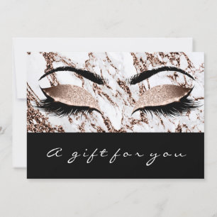 Gift Certificate Marble Copper Lash Studi Makeup