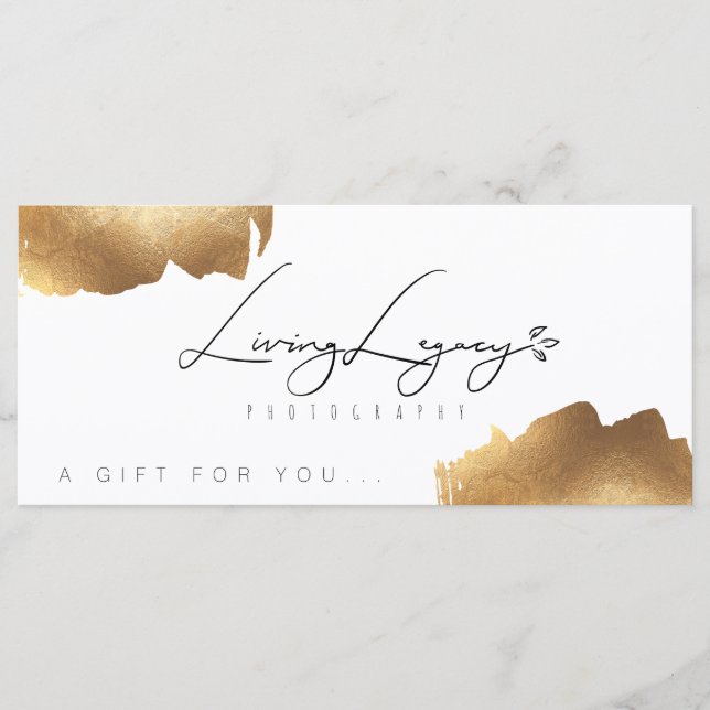 GIFT CERTIFICATE | Minimalistpenseln Guld (Framsida)