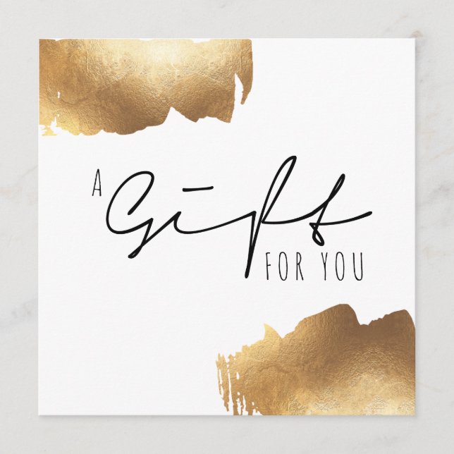 GIFT CERTIFICATE | Minimalistpenseln Guld (Framsida)