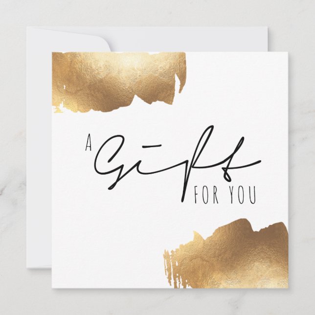 GIFT CERTIFICATE | Minimalistpenseln Guld (Framsida)