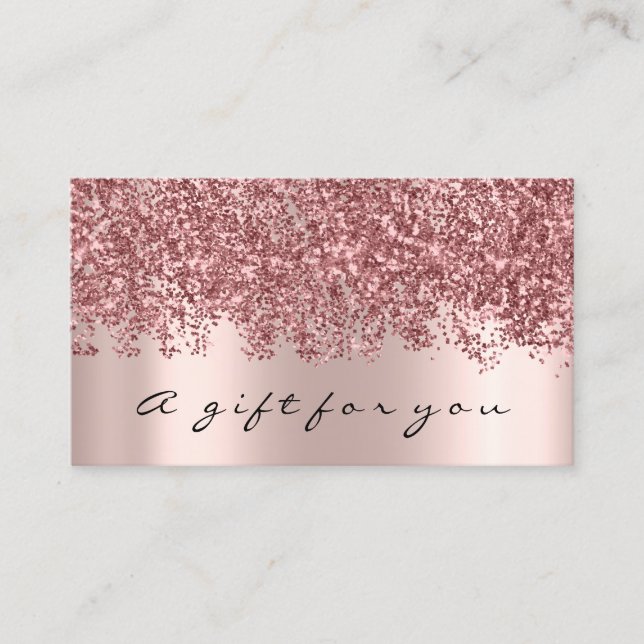 Gift Certificate Nagel Makeup Eyelash Ro Hairdre Visitkort (Framsida)