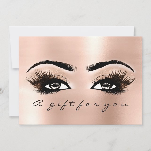 Gift Certificate Peach Ro Lash Beauty Makeup (Framsida)