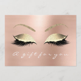 Gift Certificate Rosa ros Guld Lash Beauty Studio