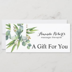 Gift Certificats Botanical Massage Therapy Spa