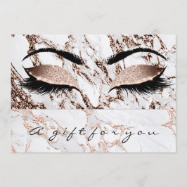 Gift-certifikat Marble Copper Lash Beauty Makeup