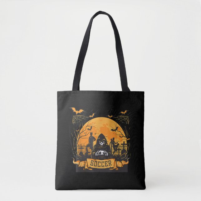 Gift Dance | Halloween Skeleton Soccer Dance Gifts Tygkasse (Framsida)