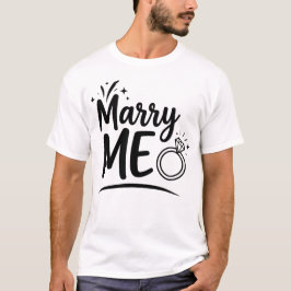 Gift dig med mig Förlovningsförslag Romantiskt Djä T Shirt