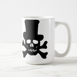 "Gift" Dödskalle och korslagda ben med en toppmöss Kaffemugg