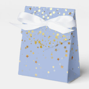 Gift/favoritruta i Dusty Blue & Golden Petite Star Presentaskar