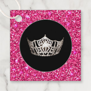 Gift-FavorTag -Miss America Stil Krona Gåvor Etiketter