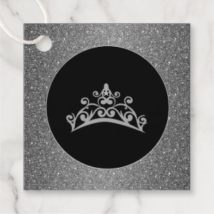 Gift-FavorTag - Skönhetstävling USA USA Tiara Kron Gåvor Etiketter