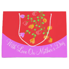 Gift-flagga med Kärlek vid Mors dag