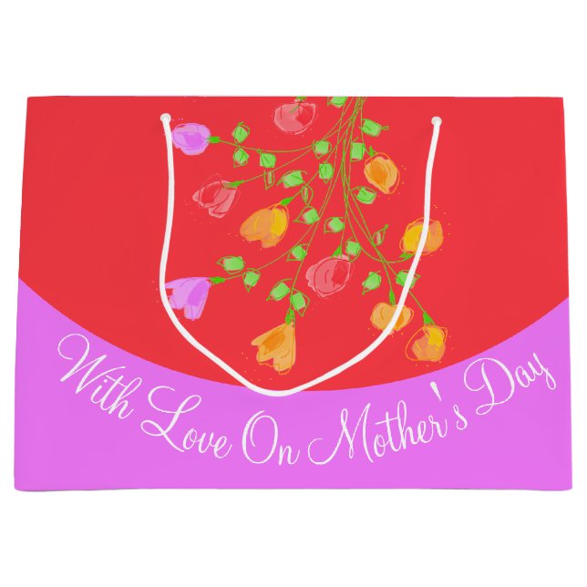 Gift-flagga med Kärlek vid Mors dag (Framsidan)