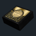 Gift för 50:e Bröllop-årsdagen Minnesask<br><div class="desc">Den här eleganten svart och guld 50:e bröllop-årsdagen gör en perfekt-årsjubileum för föräldrar eller vänner.</div>