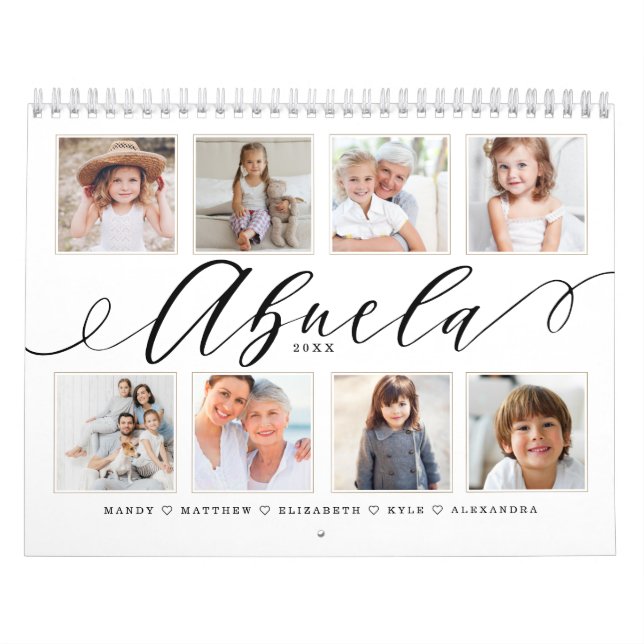 Gift for Abuela | Foton för barnfamiljer Kalender (Omslag)