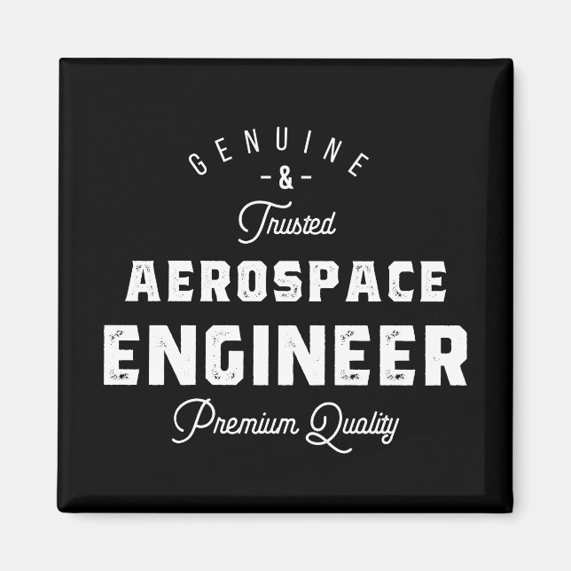 Gift för Aerospace Ingenjör Magnet (Framsidan)