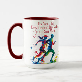 Gift för att köra kompis Motivational Running Mugg