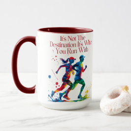 Gift för att köra kompis Motivational Running Mugg