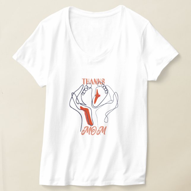 Gift för att tacka Mamma T Shirt (Laydown)