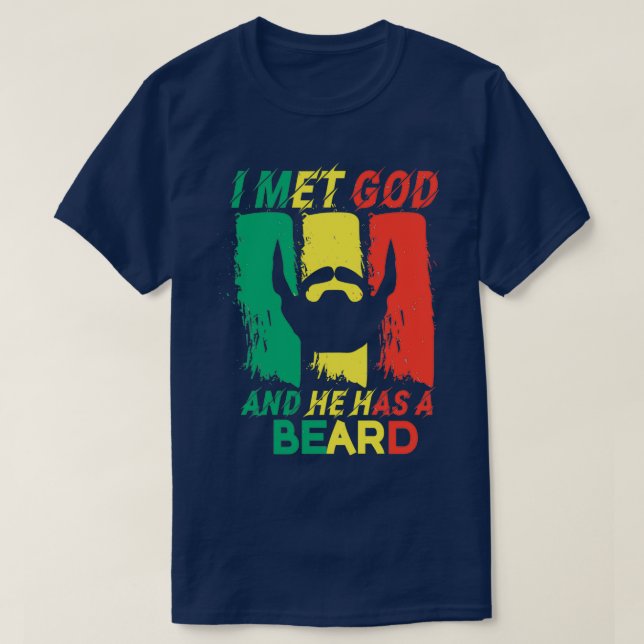 Gift för Beard Bearer och Barber T Shirt (Design framsida)