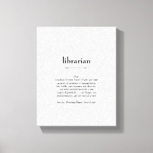 Gift för biblioteksdefinitionsbedömning canvastryck