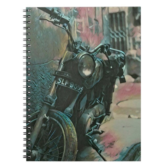 Gift för biker anteckningsbok (Framsidan)