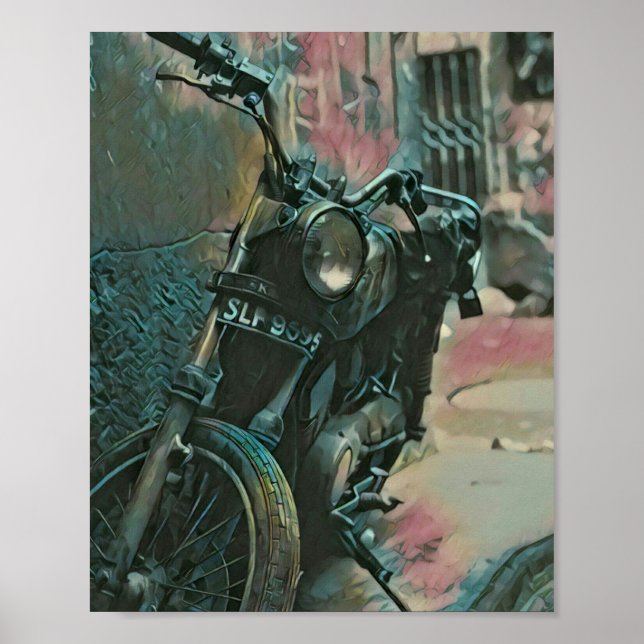 Gift för biker poster (Framsidan)