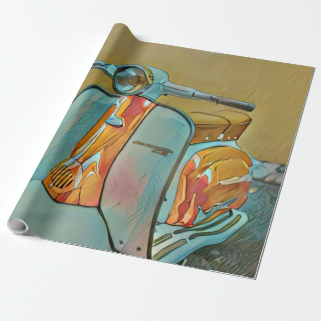 Gift for biker presentpapper (Utrullad)