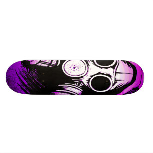 Gift för BioHazard GASMASK Skateboard Bräda 19,5 Cm