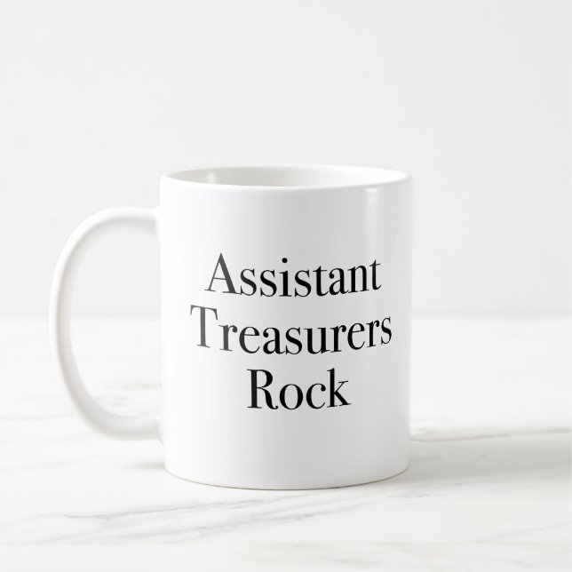 Gift för biträdande kassör kaffemugg (Vänster)