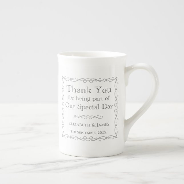 Gift for Bröllop Guests Benporslin Mugg (Höger)