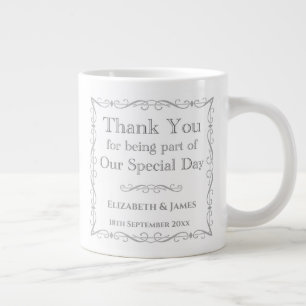 Gift for Bröllop Guests Jumbo Mugg