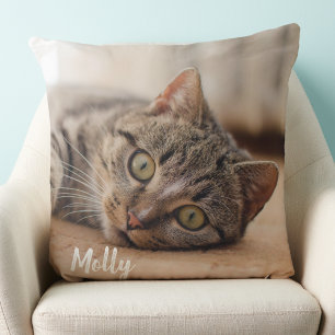 Gift for Cat Lover - Pet Photo Memorial - Cat Phot Kudde