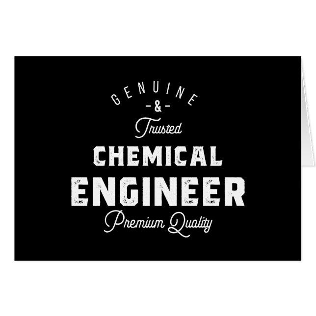 Gift for Chemical Ingenjör Hälsningskort (Framsidan Horizontal)