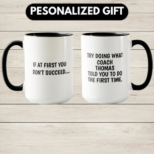Gift för coach, Personlig Coach Gift,Coach Gift Mugg