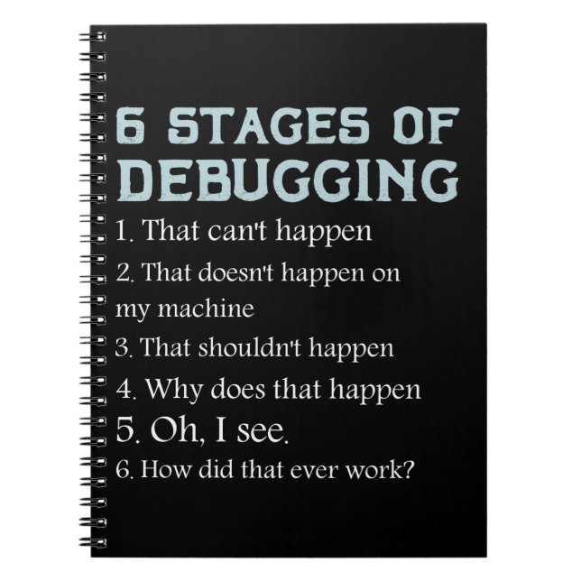 Gift for Coding Debug Computer Science Programmer  Anteckningsbok (Framsidan)