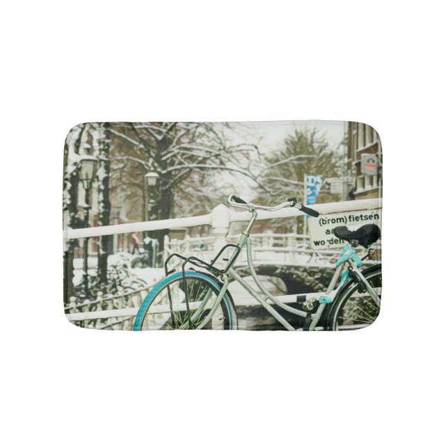 Gift för cykling i älskare badrumsmatta (Framsidan)