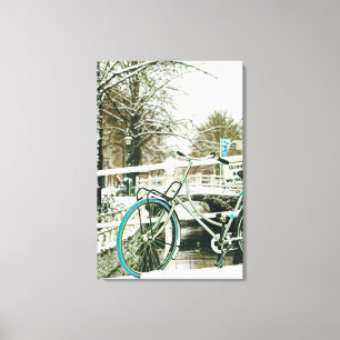 Gift för cykling i älskare canvastryck