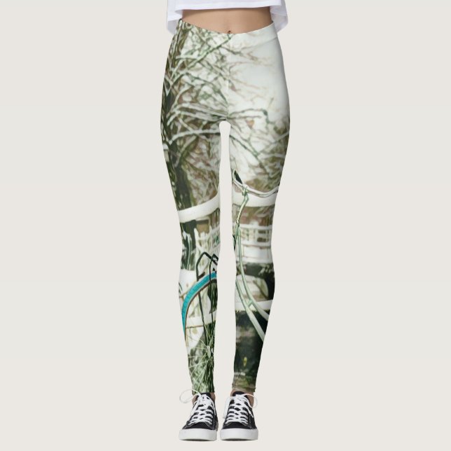 Gift för cykling i älskare leggings (Framsida)