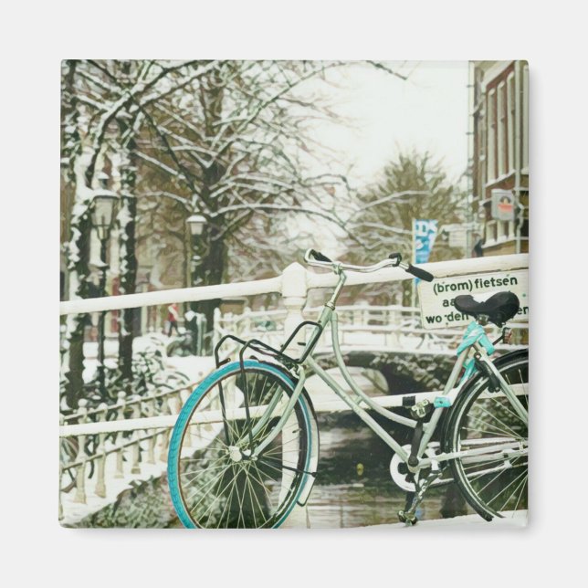 Gift för cykling i älskare magnet (Framsidan)