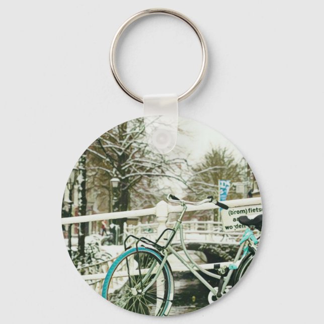 Gift för cykling i älskare nyckelring (Framsida)