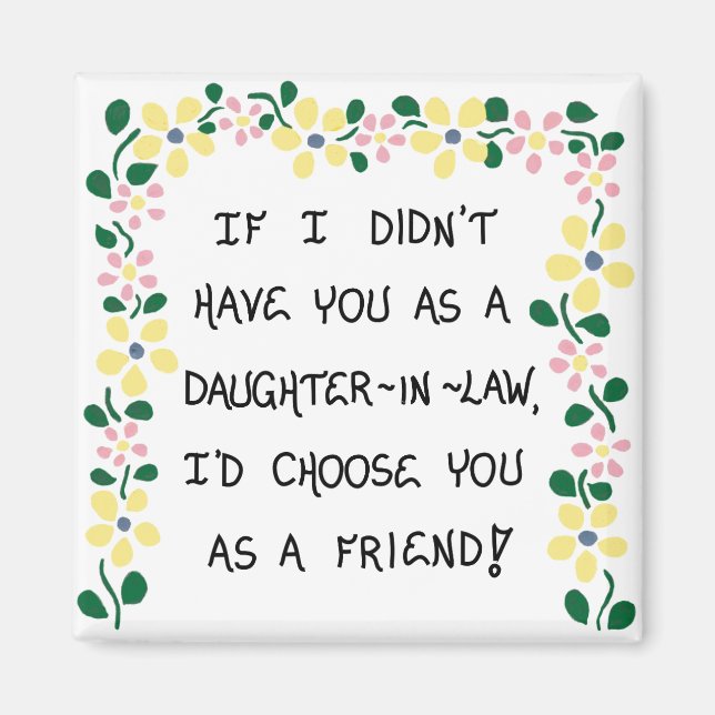 Gift for Daughter-in-Law - Quote Magnet (Framsidan)